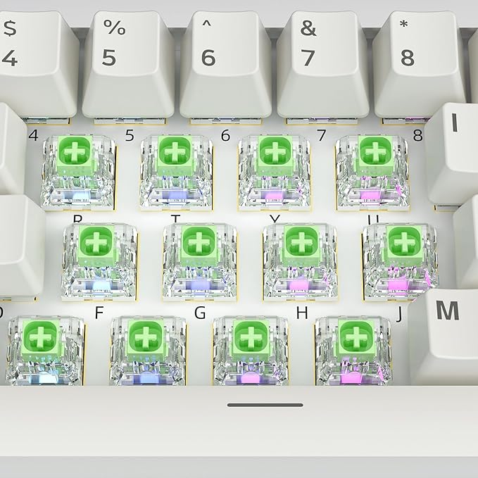 Kailh Box Jade Switches for Mechanical Gaming Keyboard,3-Pin 50gf Clicky/lubed/Dust&Waterproof Switches(108Pcs,Kailh Box Jade)