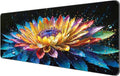 Thin Extended Gaming Mouse Pad （31.5 * 11.8 * 0.08 inch） with Stitched Edges Large, Long XXL Keyboard and Mouse pad Desk Mat for Gaming Office & Home - Flower 30