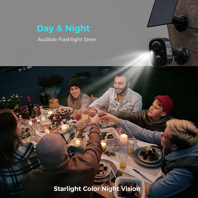 Vicohome G6B Best 2K Solar Security Camera Wireless Outdoor System, No NVR Needed, Battery Powered, Easy to Setup, Motion Detection, Two Way Audio,Color Night Vision, SD Slot, 180 Days Exchange Policy