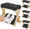 HOMELTSTBO Adjustable Foot Rest Under Desk, Wooden Double Step Desk Footrest with 3 Height Options & Non-Slip EVA Surface, Ergonomic Foot Rest For Under Desk At Work, Enhances Posture,Home Office-Pine