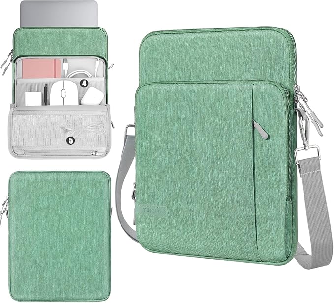 TiMOVO Laptop Sleeve Bag for MacBook Neo 13 inch 2026 Model A3404 with A18 Pro Chip, Carrying Case with Shoulder Strap, Lime Green