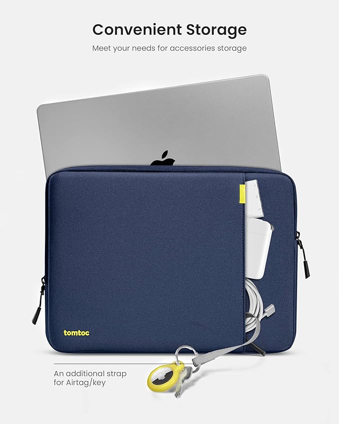tomtoc 360° Protective Laptop Sleeve for 14-inch New MacBook Pro M5 Pro/Max (2026) A3426 A3427 A3434 M4/M3/M2/M1 A3112 A3401 A3185, Water-Resistant Laptop Case Fits Dell XPS 14 & 13.8" Surface Laptop