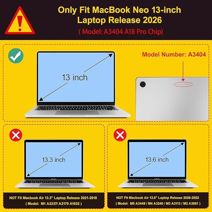 Tuiklol for 2026 MacBook Neo 13 Inch A18 Pro Chip Case, (Model A3404) Anti-Scratch Anti-Drop Slim Hard PC Shell Case with Shockproof Protective MacBook Neo Laptop Cover, Leopard Butterfly