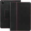 Casemade Real Leather Case Compatible with iPad Pro 11” 1st/2nd/3rd/4th Gen (2018/2020/2021/2022) - Full-Grain Leather Cover, Auto Sleep/Wake, Dual Stand Position (Black)