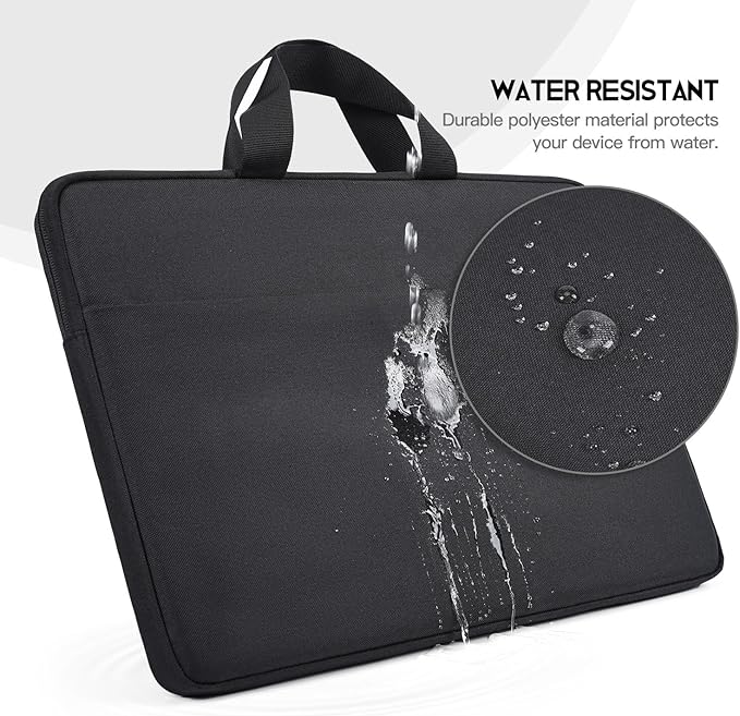 Portable Monitor Sleeve 23.8 24 Inch, Padded Protective Shockproof Carrying Case Bag for Most 24 inch Portable Monitor(W/t Adjustable Stand) Display Cover with Handle Pocket