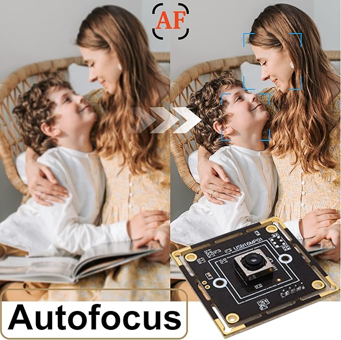 SVPRO Autofocus USB Camera Module for Computer,IMX298 16MP CMOS USB Camera for OpenCV LightBurn UVC Video Camera,Industrial Webcam Board for 3D Printer,Raspberry Pi, with 3.3ft/1m Cable