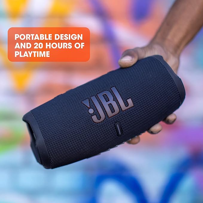 JBL CHARGE 5 - Portable Waterproof (IP67) Bluetooth Speaker with Powerbank USB Charge out, 20 hours playtime, JBL Partyboost (Green)