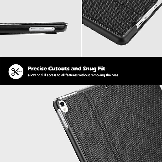 ProCase Cover for iPad Air 3 10.5" 2019 / iPad Pro 10.5 2017 Case, Slim Stand Protective Folio Case Smart Cover for iPad Air 10.5" (3rd Gen) 2019 / iPad Pro 10.5" 2017-Black