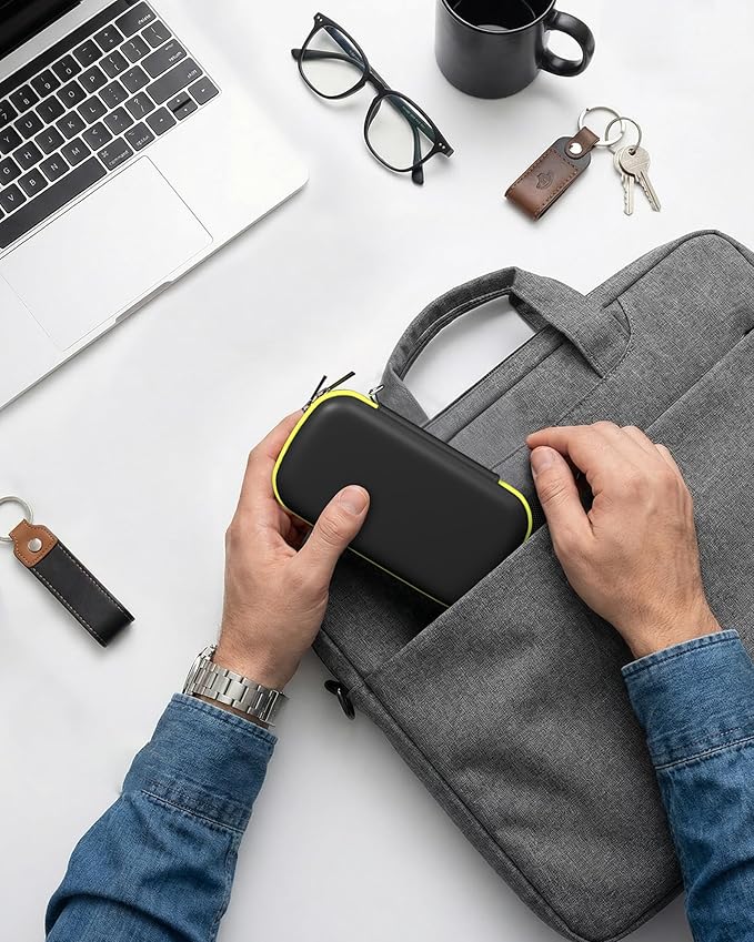 ProCase Hard Carrying Case for SanDisk Extreme/SanDisk Extreme Pro Portable External SSD, 500GB 1TB 2TB 4TB 8TB USB-C Solid State Drive, EVA Shockproof Travel Case with 2 SD Card Slots -GreenBlack