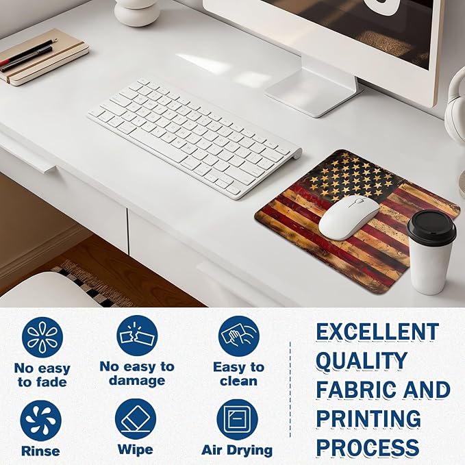 Mouse Pad for Gaming & Office - (11.8"×9.8") Small Desk Mat with Smooth Surface and Stylish Design for PC, Home Office Decor and Work