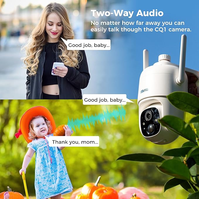 Vicohome 2CQ1 AI 2K Solar Security Camera Wireless Outdoor, Battery Powered,Two Way Audio,Motion Detection, 360° View,Easy to Setup,Color Night Vision,Audible Flashlight Siren,180 Days Exchange Policy