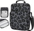 Dadanism 9-11 Inch Tablet Sleeve Bag Carrying Case with Shoulder Strap for iPad (A16) 11", iPad 10th Gen 10.9", iPad Air M4/Pro M5 11", iPad 9/8/7th 10.2", Galaxy Tab A11+ Plus 11", Leopard Black