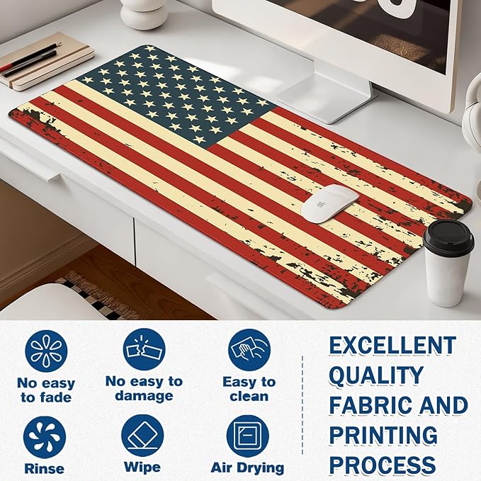Extended Mouse Pad for Gaming & Office - 31.5"x11.8" Large Desk Mat with Smooth Surface and Stylish Design for PC, Home Office Decor, and Work