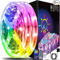 Keepsmile 130ft Led Strip Lights (2 Rolls of 65ft) Bluetooth Smart App Control RGB Led Light Strip with Remote,Music Sync Color Changing Led Lights for Bedroom Room Home Party Decor