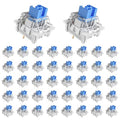 Outemu 90PCS Blue Clicky Mechanical Keyboard Switches,3-Pin Hot-Swappable Pre-Lubricated Switch with 2 Kailh Switches,Crisp Click Sound,for Gaming Keyboards & 3D Print Accessories