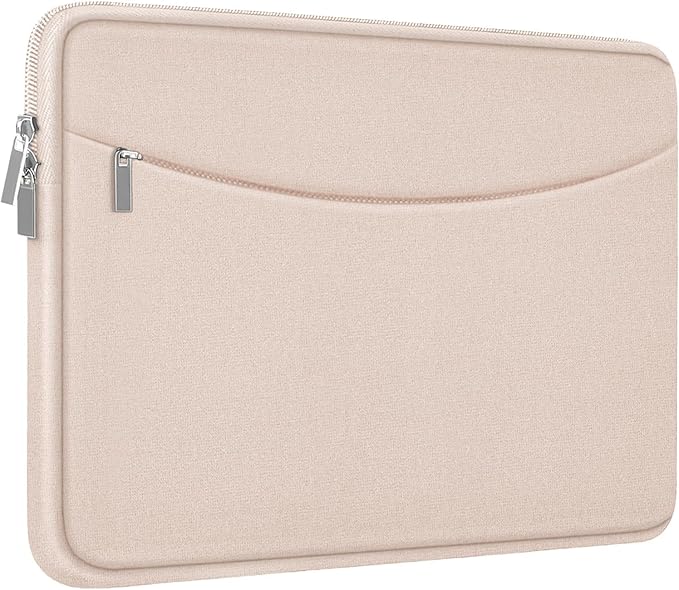 Laptop Case 15.6 inch, Shockproof Protective Laptop Cover Briefcase Carrying Computer Bag with Accessory Pocket, Portable Computer Sleeve Compatible with MacBook, HP, Dell, Lenovo, Asus, Pink
