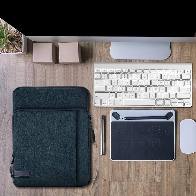 MoKo 9-11 Inch Tablet Sleeve Bag Carrying Case with Storage Pockets Fits New 11-inch iPad Air M4 2026/iPad Pro M5, iPad Pro/A16 11, iPad Air 5/4th 10.9, iPad 9/8th 10.2, Tab S8/S9 11, Indigo