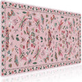 HAOCOO Pink Desk Pad Mat, Cute Keyboard Mat, Large Mouse Pad for Desk, Cute Desk Mat with Edge Stitched, Non-Slip Desk Pad for Keyboard and Mouse, Gaming, Office