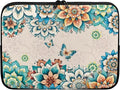 Boho Flower Butterfly Laptop Protective Sleeve for Women Computer Sleeve 13 Inch Laptop Case Bag Portable Computer Carrying Case Suitable GITS for Men Teens