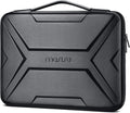 MOSISO 17-17.3 inch Laptop Hard Case, 17.3 inch Waterproof Shockproof Computer Bag Compatible with MacBook HP Dell,Artistic Geometric EVA Carrying Sleeve Laptop Case Hard Shell with Handle, Black