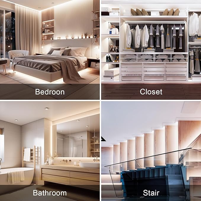 COB LED Strip Lights, ETL Listed Daylight White Light Strip 6000K, 32.8ft 24V COB Lights with 3200 LEDs, CRI 90+, Remote, 24V Adapter, LED Light for Cabinets, Home Lighting Indoor Decoration