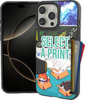 Smartish® iPhone 16 Pro Max Wallet Case - Wallet Slayer Vol. 1 [Slim + Protective] Credit Card Holder - Drop Tested Hidden Credit Card Slot Cover for Apple iPhone 16 Pro Max - Custom Prints