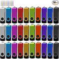 USB Thumb Drive 2GB USB Flash Drives 50 Pack Nicepicten Bulk USB 2.0 Flash Drive Pack of 50 2GB Swivel Jump Drives Multipack Memory Stick for Data Backup (50 Pack 2 GB Colorful)