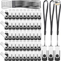Aoriher 50 Pack USB 2.0 Flash Drives Bulk, Portable USB Thumb Drives with Lanyards, Swivel Flash Drives Thumb Drives for Office School Data Storage (4GB)
