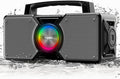 Hupoaf Speakers Bluetooth Wireless,160W Max Loud Bass Outdoor Speaker, IPX7 Waterproof, Boombox Sound, All Day Battery, Wireless TWS Pairing Speaks Portable for Party, Outsides, Beach,Garage