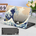 Funut for MacBook Air 13 inch Case M5 M4 M3 M2 2026 2025-2022 A3449 A3240 A3113 A2681, Funut Plastic Laptop Hard Shell Case & Keyboard Cover for M2 M3 M4 M5 MacBook Air 13 inch, Sea Wave
