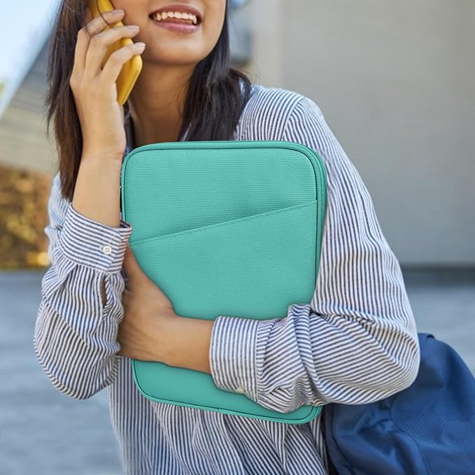 Dadanism 9-11" Tablet Sleeve Bag Carrying Case for iPad (A16) 11th Gen 11", iPad 10th Gen 10.9" Air 5/4, iPad Air M4/Pro 11", iPad 9/8/7th, Galaxy Tab A11+ Plus 11", Remarkable 2 10.3", Lake Blue
