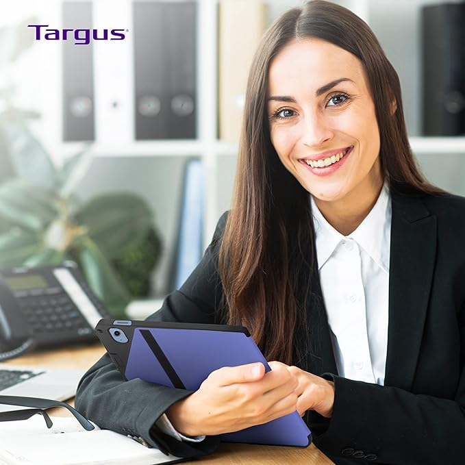 Targus Click-in iPad 10th Generation Case 2022 10.9 Inch Shock Absorbing Tray Slim Protective Cover, Models A2696 A2757 A2777, Purple (THZ93207GL)