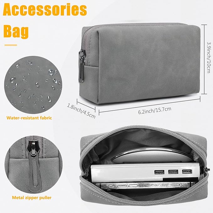 HYZUO 15-16 Inch Laptop Case Bag Sleeve with Stand Feature for MacBook Pro 16 M5/M4/M3/M2/M1 Pro/Max 2026-2019, XPS 15, MacBook Pro 15 2015-2012, Samsung Galaxy Book Flex 15, Dark Gray
