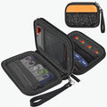 casmilee Hard Drive Case for SanDisk Extreme PRO Portable SSD (500GB-8TB)/ for Samsung T7 T9/ for Crucial X9 X10 Pro, Anti-Shock Travel Organizer for Photographers & Creators, Holds 2 SSDs, SD Cards