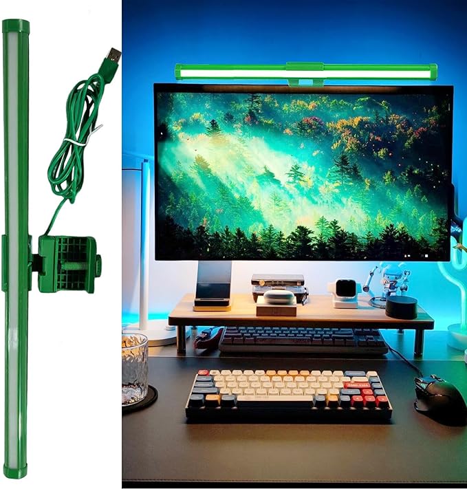 Computer Monitor Lamp | 3 Colors Adjustable Lamp Anti-Glare | Screen Desk Light Bar - for Office Home Table Dorm College Workbench Cubicle Desk