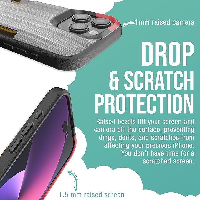 Smartish® iPhone 15 Pro Max Wallet Case - Wallet Slayer Vol. 1 [Slim + Protective] Credit Card Holder - Drop Tested Hidden Credit Card Slot Cover for Apple iPhone 15 Pro Max - Graspin' Aspen
