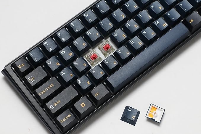 Ducky One 3 Mini Pro Nazca 8K 60% Hotswap RGB Triple Shot PBT Mechanical Keyboard - Cherry MX2A Speed Silver