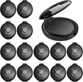 15PCS Black Fingerprint Ink Pads, Mini Portable Thumbprint Ink Pad for Notary Supplies Identification Security ID Fingerprint Cards Law Enforcement Fingerprint Kit Home Office Use