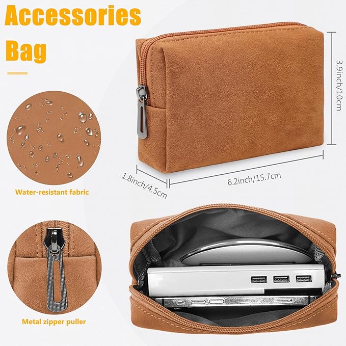 HYZUO 15-16 Inch Laptop Case Bag Sleeve with Stand Feature for MacBook Pro 16 M5/M4/M3/M2/M1 Pro/Max 2026-2019, XPS 15, MacBook Pro 15 2015-2012, Samsung Galaxy Book Flex 15, Brown