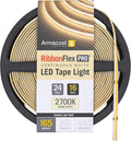 Armacost Lighting RibbonFlex Pro 24V White COB LED Strip Light Tape 2700K, 165 Lumens/Ft, 5M 171130