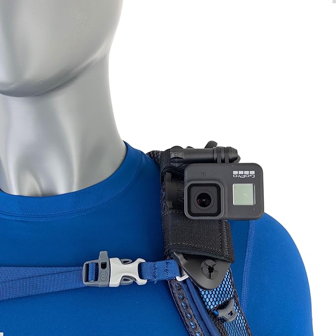 STUNTMAN Pack Mount High-Stability - Backpack Shoulder Strap Mount for Action Cameras - Fits GoPro, DJI Osmo (Action 5 Pro, 4, 3, 2), Insta360 (Ace Pro, Ace, ONE RS, ONE R), and Others