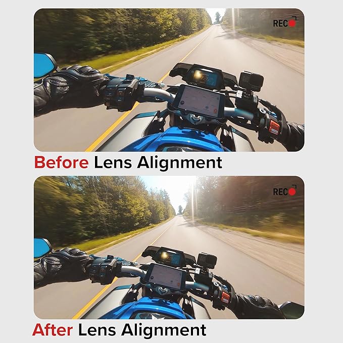 Centering Lens Alignment Adapter (Offset Mount) – Compatible with GoPro, DJI, and Insta360 Action Cameras