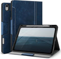 Antbox for iPad Air 13 Inch Case 2026 M4 /2025 M3 /2024 M2, Built-in Pencil Holder, Fully Supports Pencil Pro and Pencil (USB-C), Auto Sleep/Wake Function PU Leather iPad Air 13'' Cover (Blue)