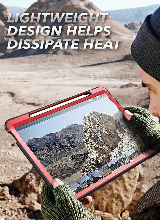 SUPCASE for iPad 11th Gen A16 Chip 11 Inch 2025 Case with Screen Protector (Unicorn Beetle Pro), [Built-in Stand & Pencil Holder] Heavy Duty Protective Cover for iPad 10th Gen 10.9 Inch 2022, Ruddy