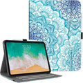 Vimorco Case for iPad (A16) 11th Generation 2025, for iPad 11th/10th Generation Case, Faux Leather Protective Adjustable Cover, Auto Sleep/Wake, Card Pocket with Pencil Holder, Green Mandala