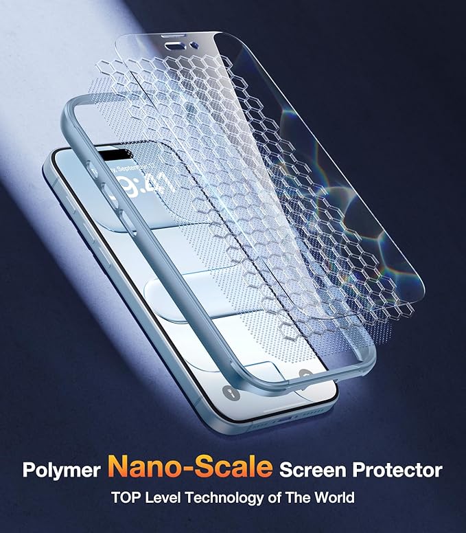 Diaclara Magnetic Designed for iPhone Air Case Full Body Bumper,[Compatible with MagSafe] Military Drop Proof Cover with Built-in Touch Sensitive Anti-Scratch Screen Protector for iPhone 17 Air Blue