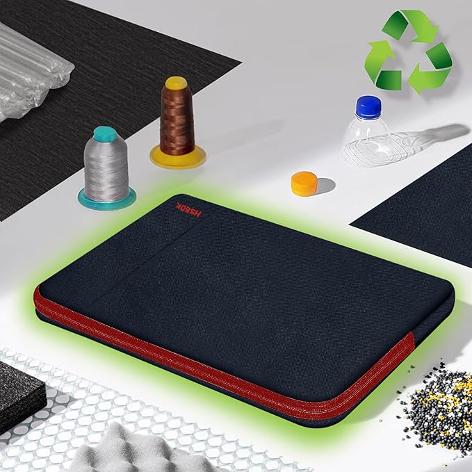 Hseok Laptop Sleeve 15 inch Case Compatible with MacBook Air 15 M5 M4 A3241 M3 A3114 M2 A2941 2025 2024 2023, MacBook Pro 15 A1398, Dell XPS 15, Computer Bag with Side Pocket & Dual Zippers,B02K02