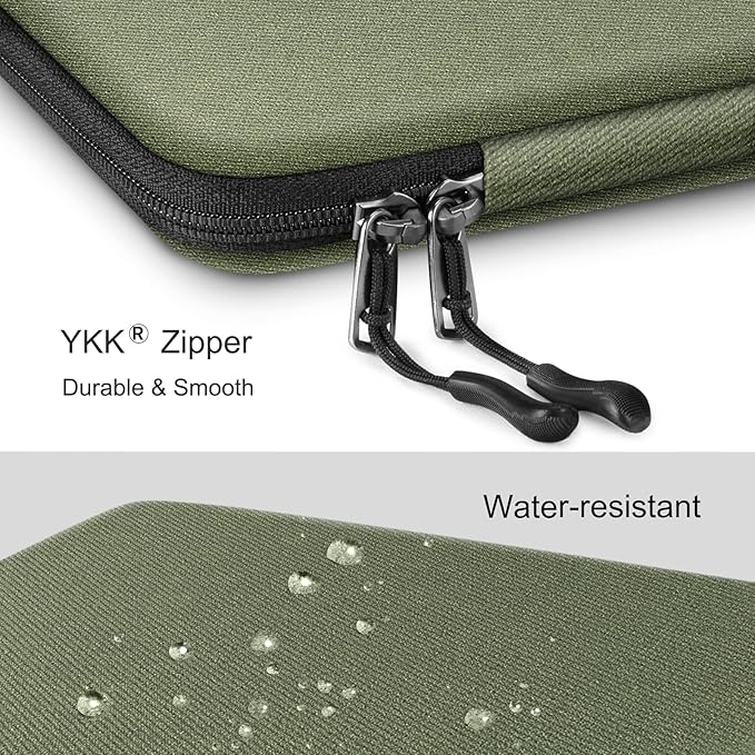 FINPAC Hard Laptop Sleeve Case for 15.3 inch MacBook Air M5 M4 M3 M2 (2026-2023) A3241 A3114 A2941, 16.2 inch MacBook Pro 2026 M5/M4/M3/M2/M1 Pro/Max, Waterproof Case for Surface Laptop, Olive