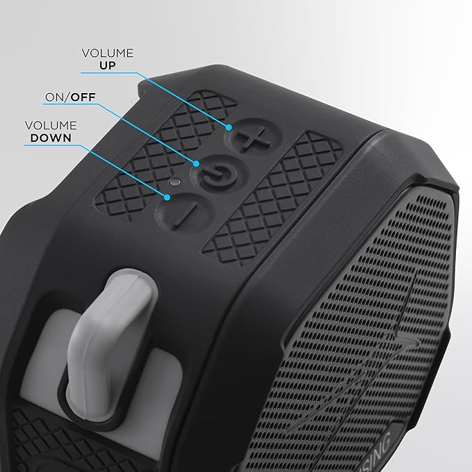 Altec Lansing HYDRATREK Magnetic Bluetooth Speaker, Waterproof IP67, Portable Speaker, True Wireless Pairing, USB-C Quick Charge, 3.7V 400mAh Battery, Voice Assistant, Perfect for Any Adventure