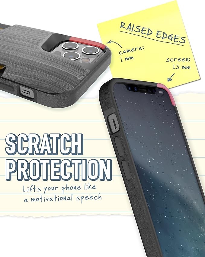 Smartish® iPhone 12/12 Pro Wallet Case - Wallet Slayer Vol. 1 [Slim + Protective] Credit Card Holder - Drop Tested Hidden Credit Card Slot Cover for Apple iPhone 12/12 Pro - Chef's Special